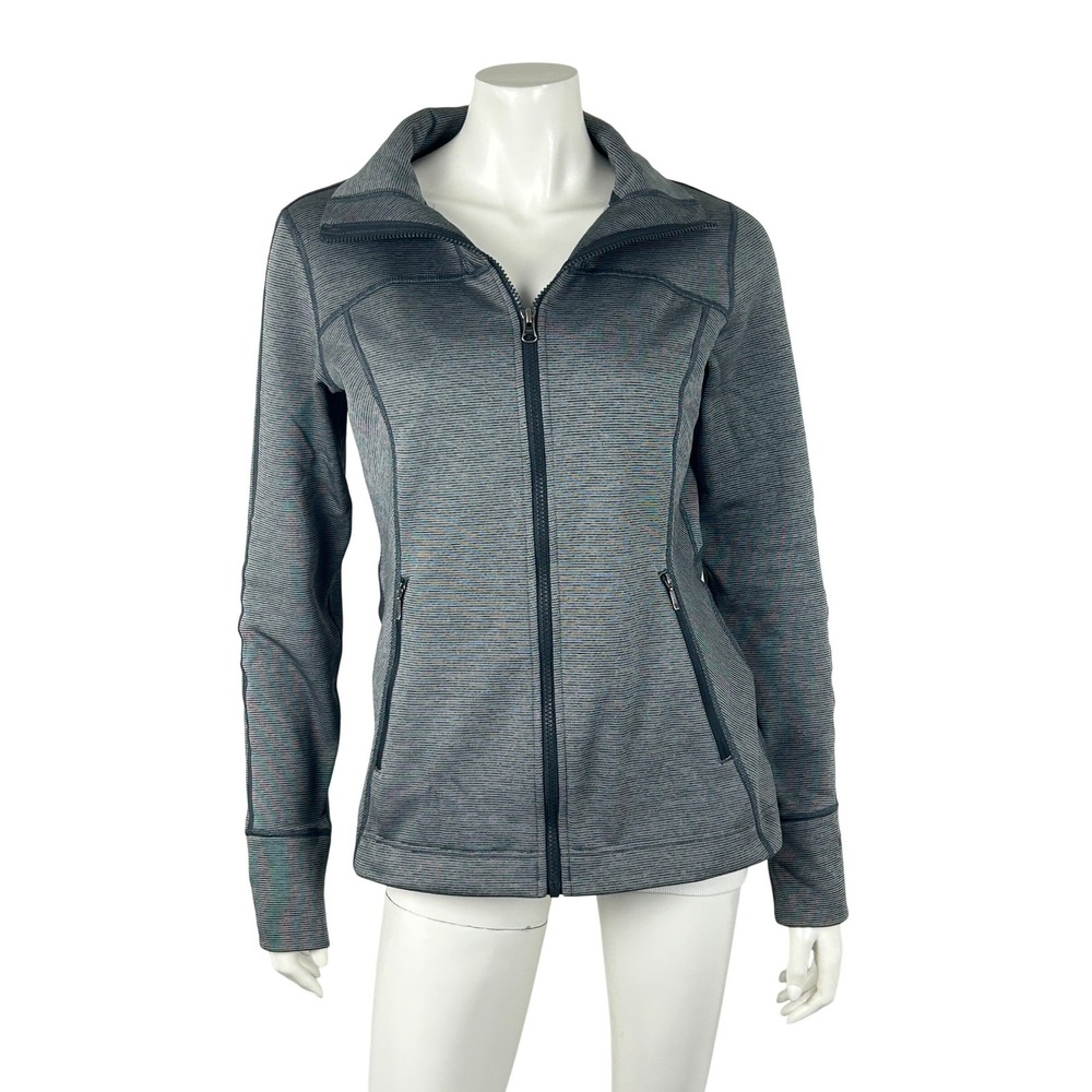 Marmot Fleece Jacket Womens Medium Full Zip Athletic Running Stretch Grey